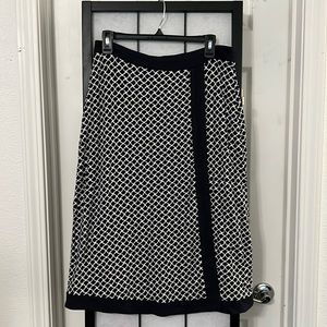 Wrap midi skirt